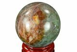 Polished Bloodstone (Heliotrope) Sphere #116184-1